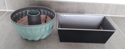 2x Backform Kleinbackform Königskuchenform 20cm Kastenform Gugelhupfform 16cm - Bild 1 von 2