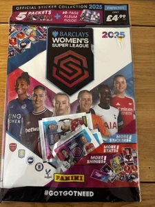 Panini Barclays Women's Super League WSL 2025 Stickers Ufficiale Starter Pack - Foto 1 di 6