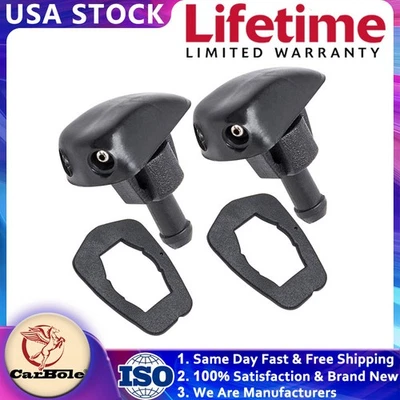 Juego de 2 boquillas pulverizadoras para lavadora de parabrisas de coche para Toyota Ford BMW Audi Foto 1 de 4