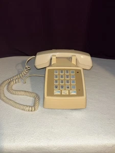 Teléfono fijo con botón pulsador AT&T 2500 RARO versión DMGJ altavoz volumen de colección ¡Como nuevo! - Imagen 1 de 9