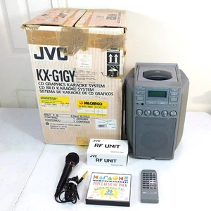 Vintage 90s JVC CX-G1GY CD Graphics Karaoke System Fully Tested Working In Box - Picture 1 of 18