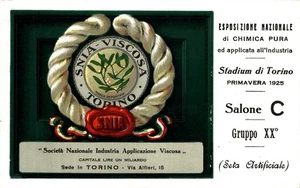 TORINO 1925 - Esposizione Nazionale di Chimica Pura - SNIA VISCOSA - NV - #006 - Picture 1 of 2