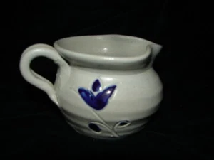 Vintage Williamsburg blau Design Keramik Krug Milchkännchen Kunst Keramik - Bild 1 von 2