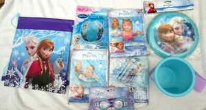 Frozen aufblasbarer Strandball, Schwimmringe, Tragetasche, Eimer, Brille & Armschwimmer - Bild 1 von 4
