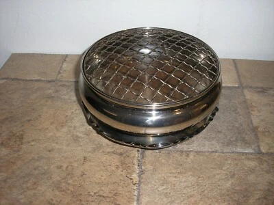 Vintage Silver 7 1/4" Ashtray Junk Key Misc. Trays? Free SHIPPING - Image 1 of 4