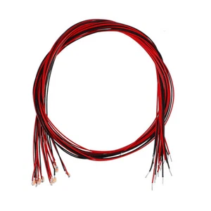 Vorverdrahtete LED mit Kabel Leuchtdiode Mini Soldered Light 0603 Warmweiß 10 x - Bild 1 von 4