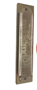 Vintage M. Hohner Marine Band Harmonica No 1896 in Original Box Key of C Germany - Picture 1 of 10