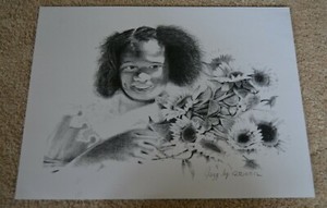 CHARLES CRINER african american artist black JAZZ signed trained John Biggers