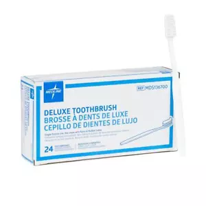 Deluxe Adult Patient Toothbrush, White, Adult - Picture 1 of 1