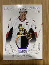 2013-14 Panini National Treasures Century Materials Patch Jason Spezza  # /50