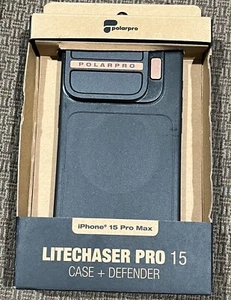 PolarPro Litechaser Pro 15 Case + Defender iPhone 15 Pro Max Black - Photo 1 sur 4
