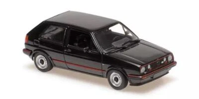 Volkswagen VW Golf 2 GTI Modellino Auto Maxichamps IN 1:43 Nero 940054125 - Immagine 1 di 2