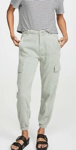 JOE'S JEANS Sage Green Cotton Stretch Twill Cargo Pocket Jogger Pants 32 12US - Picture 1 of 12