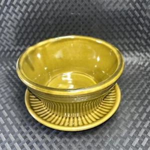 Monmouth Maple Leaf USA Pottery Green Bowl and Plate Platter Set - Picture 1 of 23