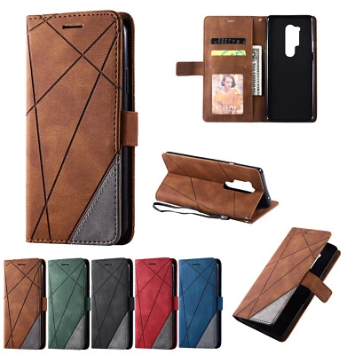 Leather Card Slot Wallet Stand Shockproof Flip Cover Case For OnePlus 9 8T 8 Pro - Image 1 of 4
