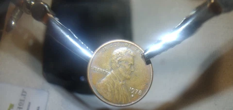 1978 D Penny with no fully struck edge lettering on reverse Cover