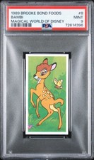 1989 BAMBI Brooke Bond Foods MAGICAL WORLD OF DISNEY #8 PSA 9 MINT