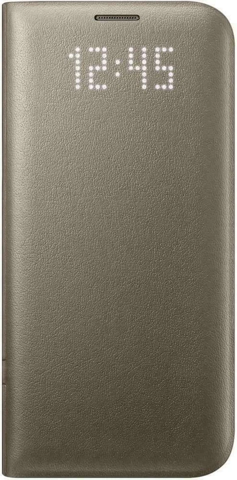 Original Samsung Galaxy S7 Edge LED View Cover Hülle Gold OHNE FUNKTION -122O - Bild 1 von 3