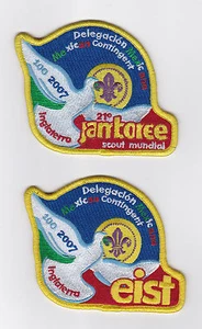 Juego de 2 parches contingentes World Scout Jamboree 2007 MEXICO SCOUTS & IST/EIST - Imagen 1 de 3