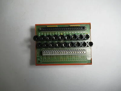Entrelec 02103102 16 Channel Interface Board w/Fuse Holders *No Caps* USED - Image 1 of 3