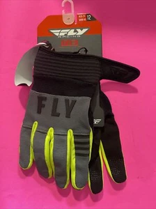 FLY RACING F-16 GLOVES - GREY/BLACK/HI-VIS - MX/OFFROAD/ATV - Picture 1 of 2