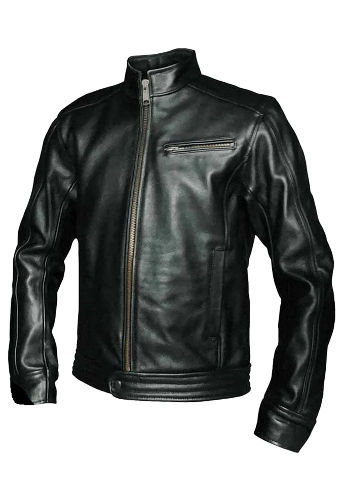Resident Evil Infinite Darkness Genuine Leather Jacket Black Bomber Coat - Image 1 of 4