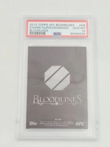 2013 Topps Ufc Bloodlines Bloodlines #KN Khabib Nurmagomedov Bloodlines PSA 10 - Foto 1 di 2