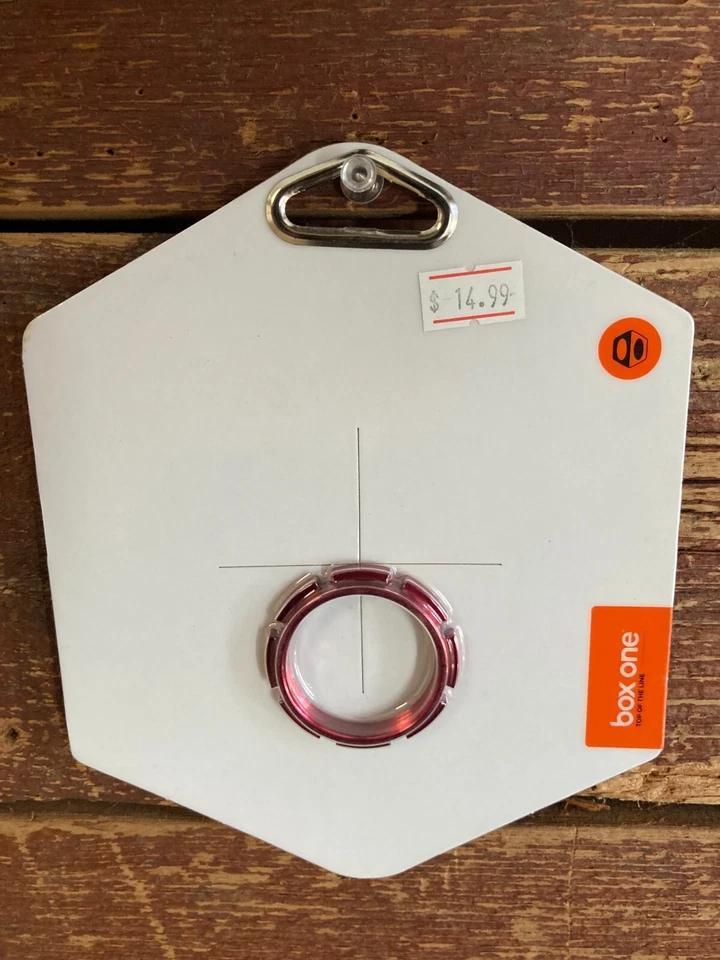 Box One Alloy Cassette Lock Ring (Red) (Shimano) [BX-HU13EDGLR-RD] - Image 1 of 1