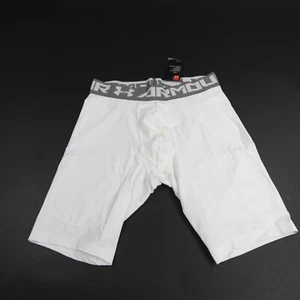 Under Armour HeatGear Compression Shorts Men's White New with Tags - Picture 1 of 6