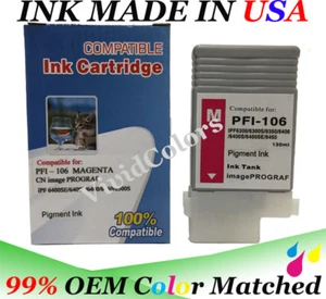 cartridge fits PFI-106 pfi-105 magenta canon ipf 6300 ipf 6450 ipf 6300s Ink nbg - Picture 1 of 2