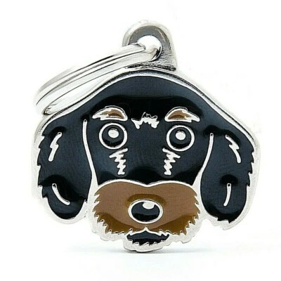 Long or Wire Haired Dachshund Dog ID Tag (71) - Engraved FREE - Personalised - Image 1 of 2