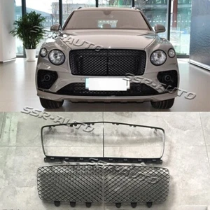 For Bentley Bentayga 2020+ Black Front Bumper Upper Grille Mesh Kits - Picture 1 of 3