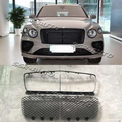 Kits de malla de parachoques delantero negro para Bentley Bentayga 2020+ Foto 1 de 3