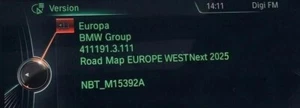 Genuine BMW West & East Europe Next 2025 MAP Navigation update + FSC Code - Bild 1 von 1