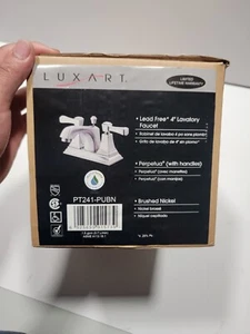 Luxart PT241-PUBN 2-Handle faucet Perpetua 4" Centerset - Picture 1 of 4