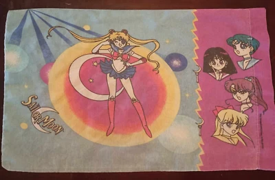 1995 Vintage Sailor Moon Anime Standard Pillow Case - Image 1 of 4