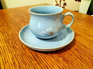 DENBY BLUE DAWN CUP & SAUCER - Picture 1 of 2