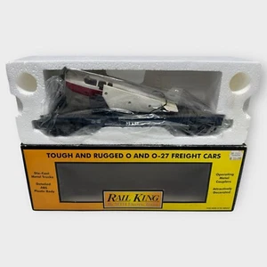 MTH RAIL KING 30-7621 MTH TRANSPORT Flat Car with Airplane IN BOX - Picture 1 of 6