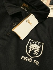 Falcon Pol T Shirt. 34/36". Logo FEHS PE Unisex - Picture 1 of 3