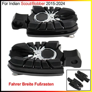 Aluminiumlegierung+Gummi Rider Wide Fußrasten Für Indian Scout/Bobber 2015-2024 - Picture 1 of 11