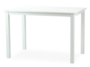 Modern Rectangular Dining Kitchen Table in White Finish - Picture 1 of 6