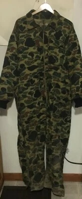 Vintage Saftbak Camouflage Coveralls Size Large Style 943Z USA Made j24 - Image 1 of 3