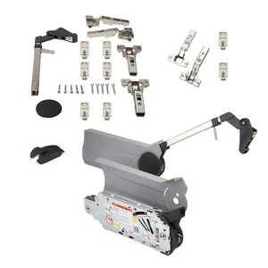 Herraje de puerta alta puerta plegable Blum Aventos HF SET gris puerta de armario colgante - Imagen 1 de 15