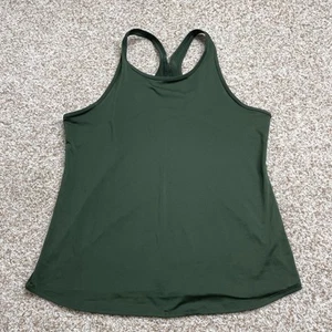 Fabletics Racerback Tank Size XL Olive Green Back Detail Athleisure Gym Workout - Picture 1 of 6