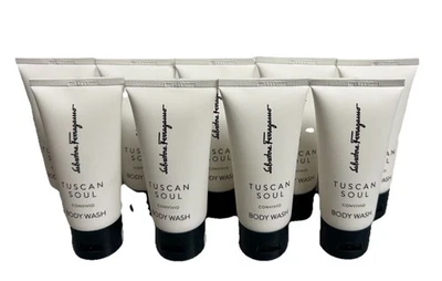 9 PACK lot Salvatore Ferragamo Tuscan Soul Convivio Body Wash 1.69 Oz Set