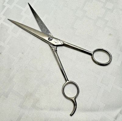 Vintage Barber Shears Hair Cutting Scissors Solid Steel Scissor Co Fort Smith AR - Image 1 of 4