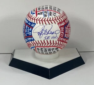 Rafael Palmeiro Signed OML Baseball, VCBC SuperStats, Hand Painted JSA, Rangers - Picture 1 of 11