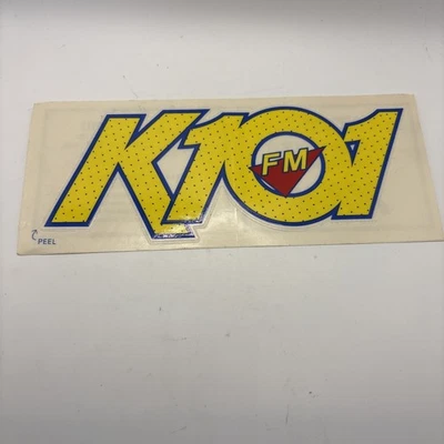 101 KLOL / K101 FM Bumper Sticker Houston Texas Radio 80s Decal - Image 1 of 4