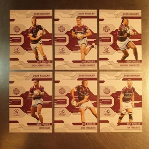 2025 NRL Rivalry Special Edition Manly Sea Eagles 6 Card Base Team Set - Picture 1 of 2