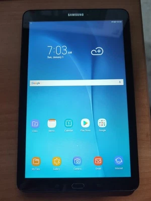 Samsung Galaxy Tab E SM-T560 16 GB, Wi-Fi, 9,6 pulgadas - negro (con 25 $ Google Play Foto 1 de 4